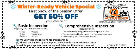 Winter Ready Vehicle Special